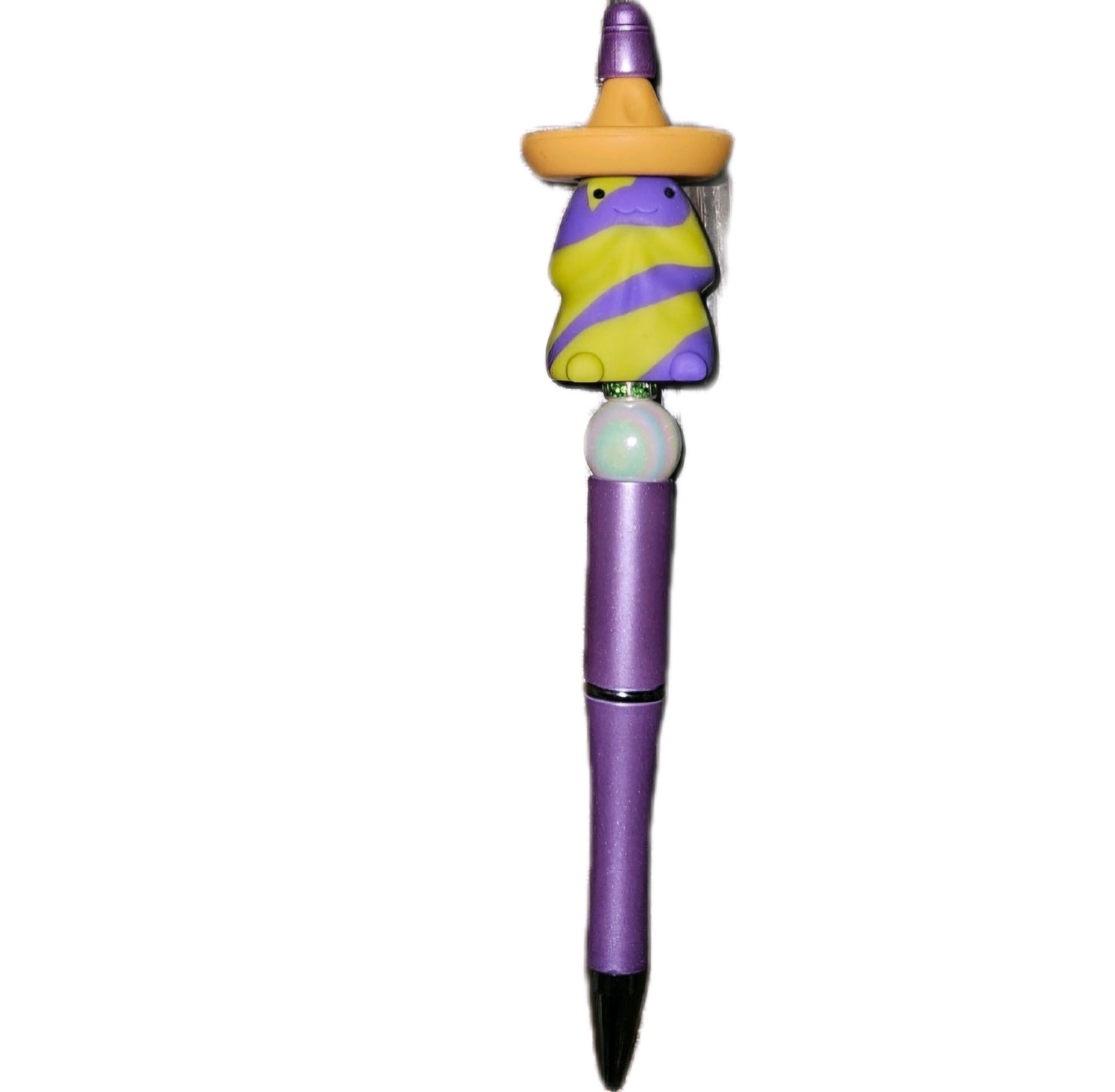 Customized Richard Beaded Pens with Colorful Bead Design, Unique Bead Embellishment, Includes Sombrero Hat or extra focal