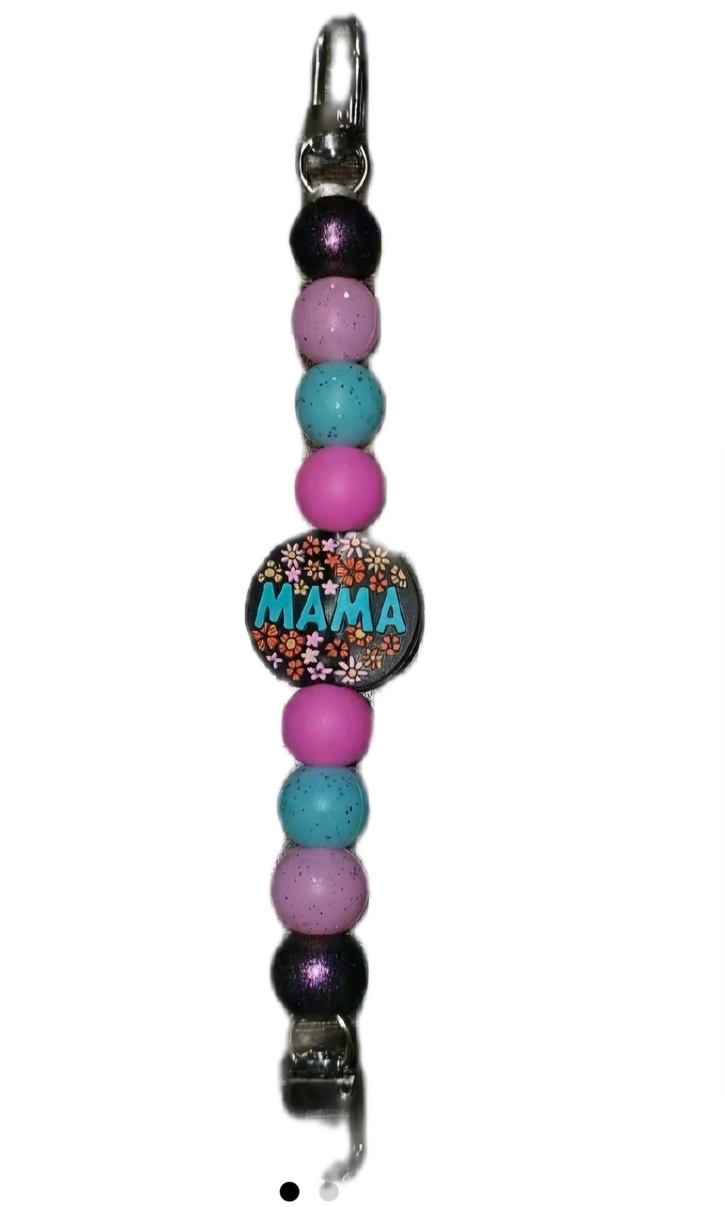Customizable Beaded Kindle/Smartphone Phone Strap with Colorful Beads and Decorative Elements