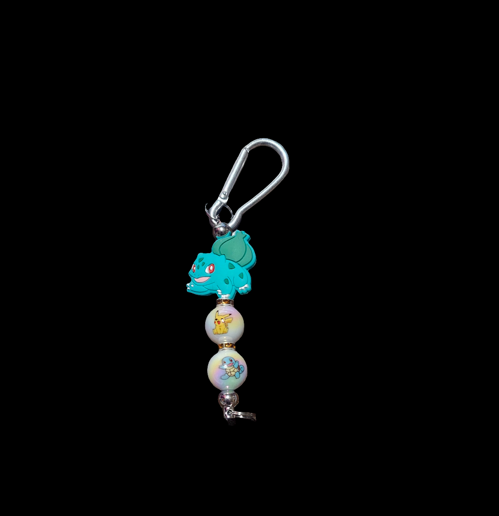 Customizable Beaded Carabiner Keychain