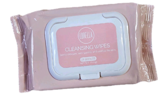 25pack Facial Cleansing Wipes - 25 Cleansing Wipes for Skincare Comfort