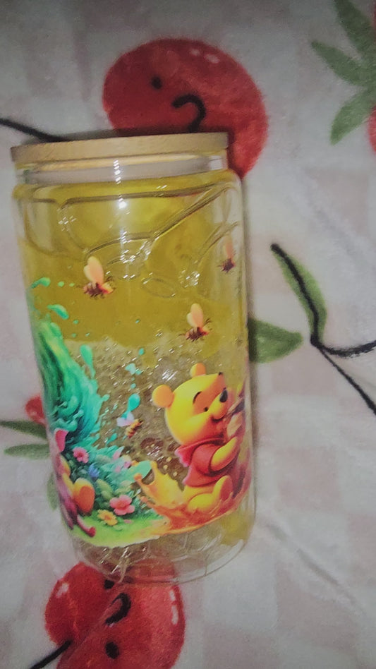 16oz Glass Honey Drip Cup Drinkware for Your Needs