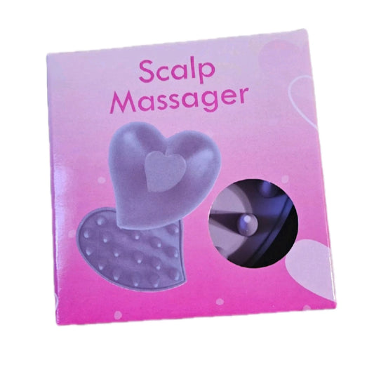 Scalp Massager - Heart-Shaped Design in Pink Packaging