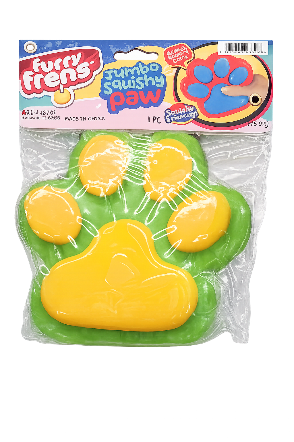 Viral large squishy paw print ( random colors)