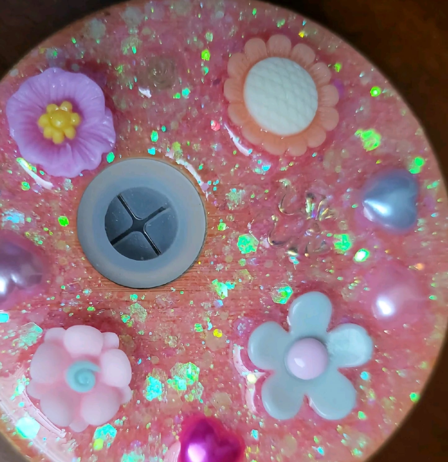 Decorated Snowglobe Tumbler Lid