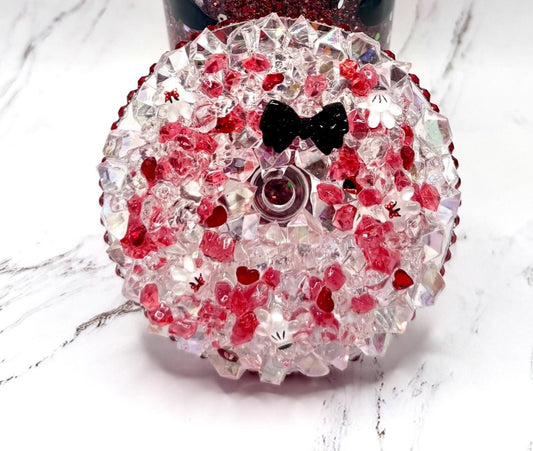Decorated Snowglobe Tumbler Lid