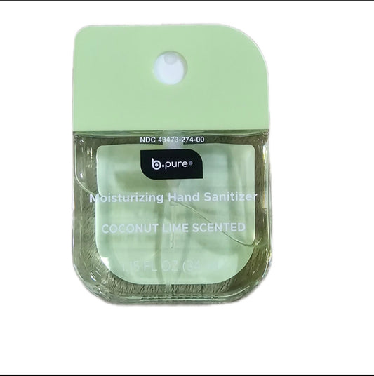 Coconut lime hand sanitizer