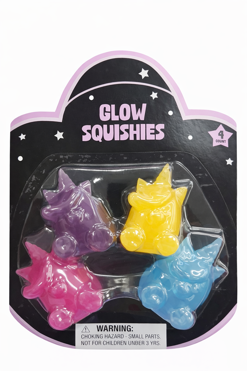 Viral 4 pack glow squishy