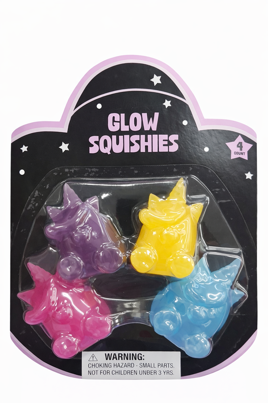 Viral 4 pack glow squishy