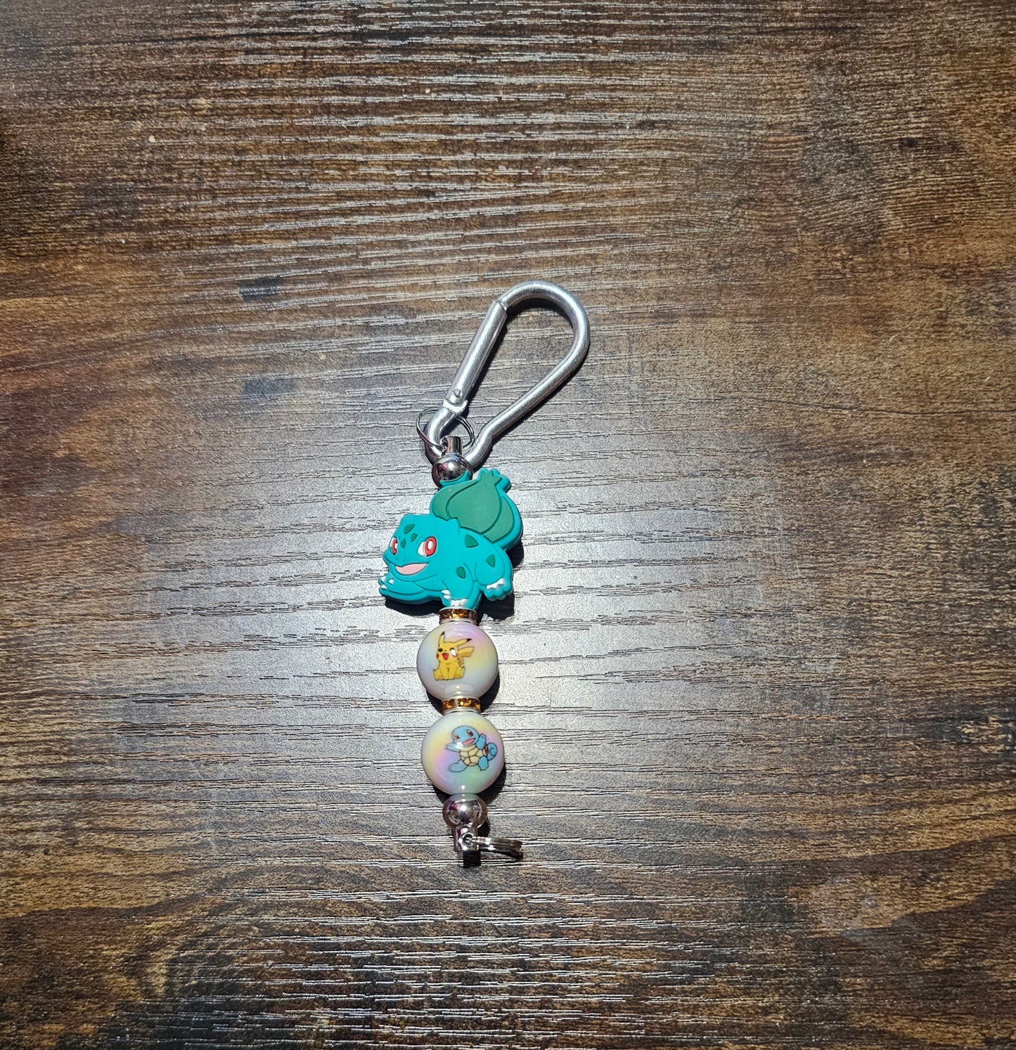 Customizable Beaded Carabiner Keychain