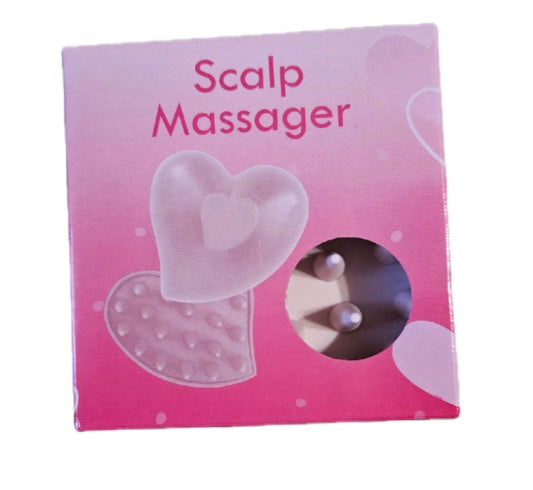 Scalp Massager - Heart-Shaped Design in Pink Packaging