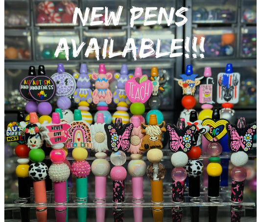 Live sale only 5 beaded pens for 20 no discount code on live sales